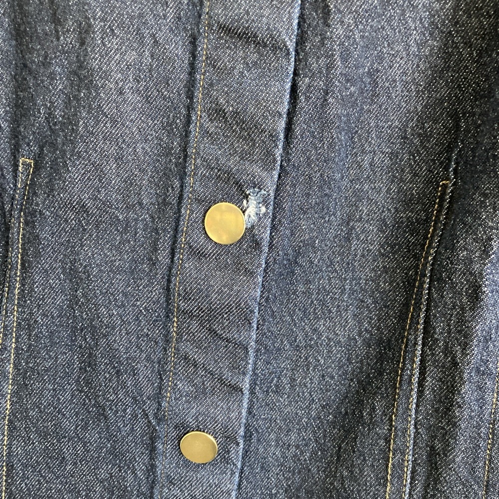 J Crew Women's Seamed denim mini dress in Rinse wash Blue Size 18 - Picture 5 of 7